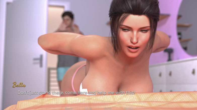 Nerom life: Il fratellastro ha aiutò la sua sorellastra a indossare un...