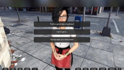 3DXXXTEEN2 Cartoon: 社会的に厄介なオタクがヌードを求める方法。3Dポルノ漫画セックス