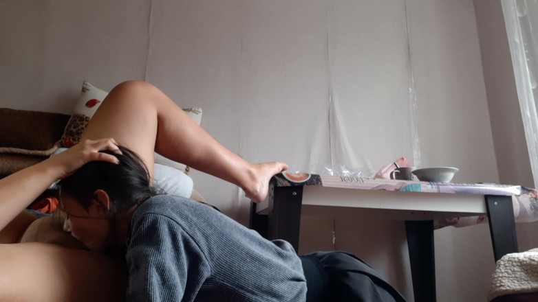 Lesbian-illusion: I Give My Girlfriend a Head Massage While She Sucks,...
