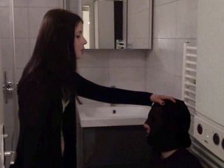 Femdom Austria: Goddess Gloria slapping her slave