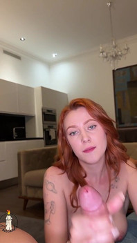 Handjob with Huge Load! POV Style Vertical