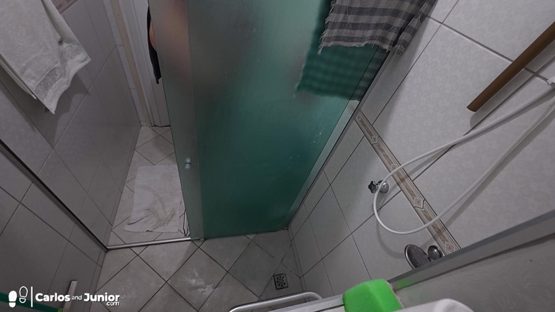 Carlos And Junior: Stepdaddy Taking a Shower