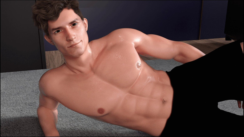 Femboy Maaya: Ryder lagi olahraga &amp; aku menggoda cowok ini - just bros: game...