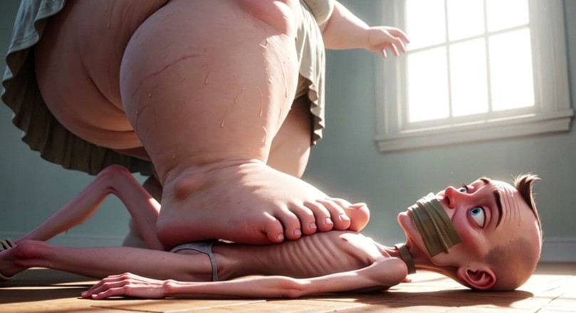 YOUR BEST FANTASY: SSBBw sorellastra duro sul viso dell'uomo - umiliazione