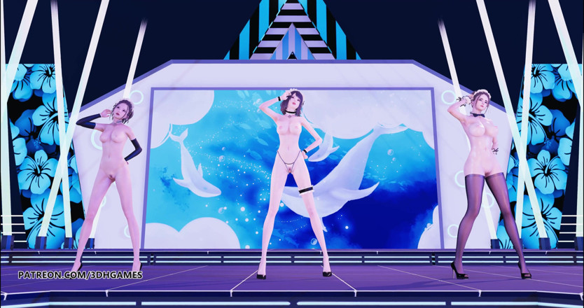 3D-Hentai Games: Hurly burly sexy maid naked dance 4K