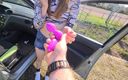Anne-Eden: Toy Control Brings Outdoor Fuck Visiting Friends!!