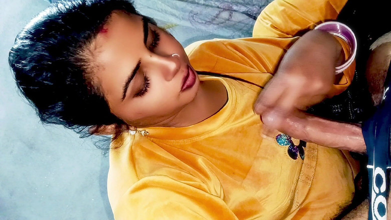 Sexy_girl_nehu: 맑은 힌디어 오디오로 인도 아주 아름다운 바비 오럴에 사정