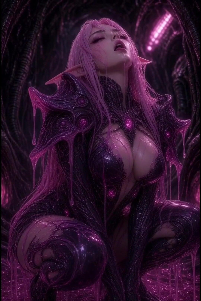 Wertstofsamler: Pink Anime 3D Slime Elf in Armor