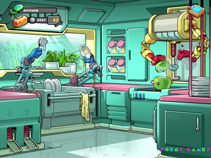 Porny Games: Space rescue: Code pink v7.0 - Having sex with busty sauna...