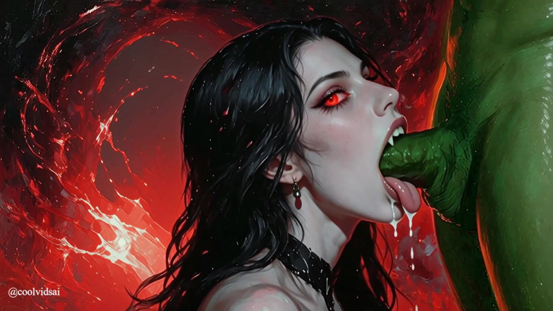 CoolVids: Playful Vampire Girl's Steamy Eternal Passion