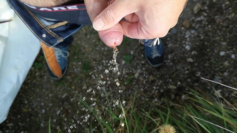 Cicci77: Piss and Cum Outdoor