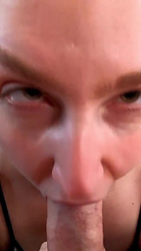 Programmed to Be a Cum Slut - Deepthroat, Eye Contact, Cum on Face