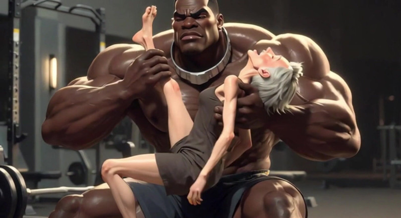 YOUR BEST FANTASY: Granny Moaning in Pleasure - Strong Black Man Sucking Her Feet