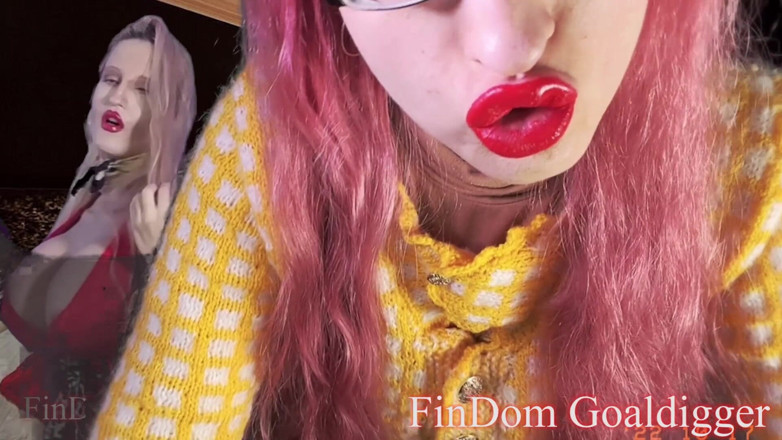 FinDom Goaldigger: Orange, große lippen, transformation