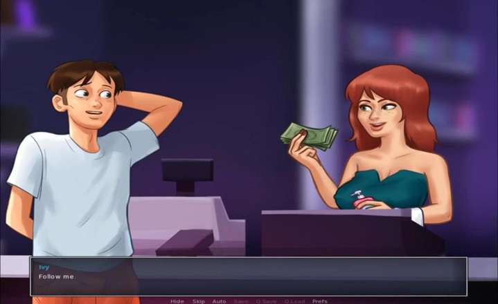 Hentai World: Summertime saga - ride contrary red hair condom