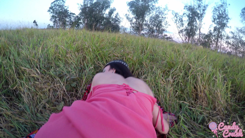 Mano Nico Official: Petite Teen Riding a BBC Outdoors