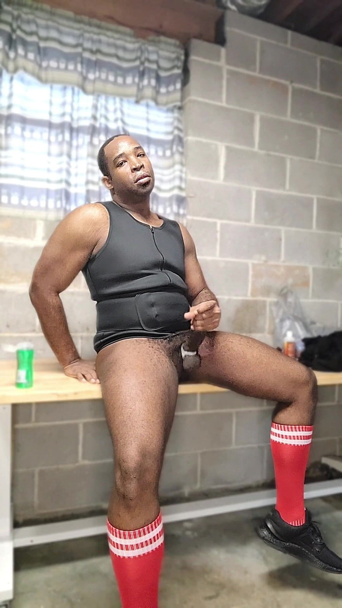 Blkbamaboi73: Grande forte kickboxer Strokes e Gozadas depois do treinamento