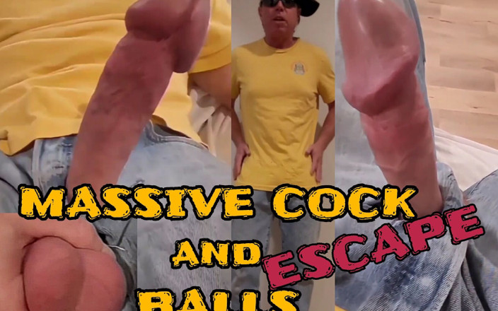 Biggyshots: Maciço pau e bolas escapam siixxbig jeans