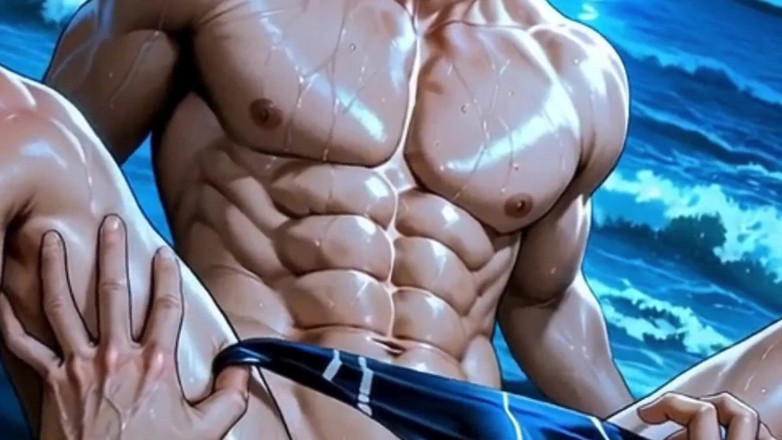 Real narrated fantasy Hentai: Jebanie gorących osłów kilku pasywnych gejów w ośrodku w Miami