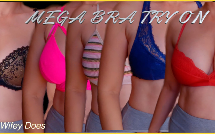 Wifey Does: Ma femme essaye son soutien-gorge et exhibe ses seins incroyables