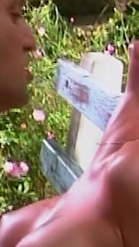 Blonde Babe Drooling on Throbbing Cock Outdoors