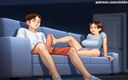 Cartoon Universal: Summertime saga part 99 - night footjob stepsister ( Spanish sub )