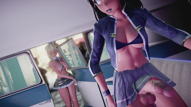 Velvixian3Futanari: Futa dengan Dildo Auto (seks awam) (futa Shemale)