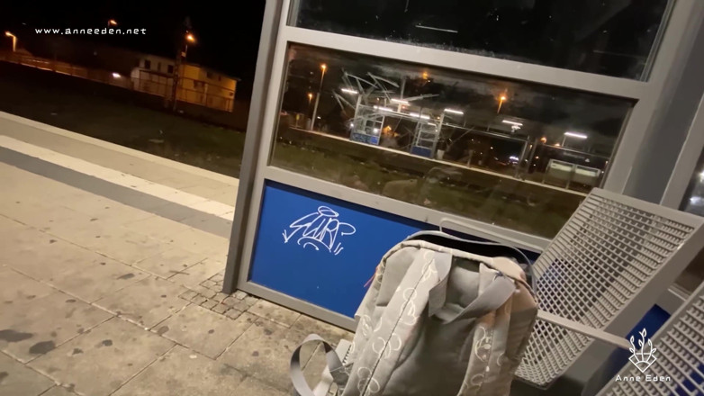 Anne Eden: Brazen train station quicky !!