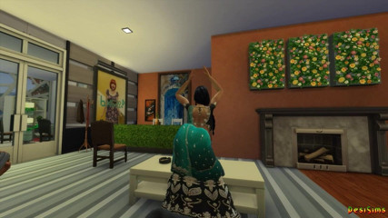 Desi Sims: Desi indische MILF-tante Pooja hat bei ihrem vorstellungsgespräch einen creampie...