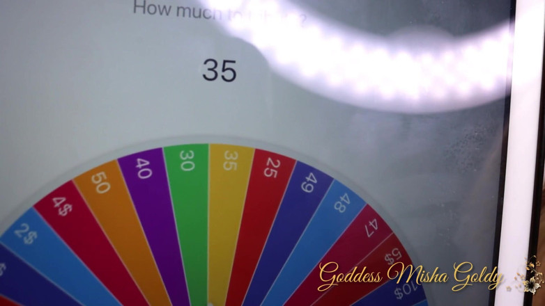Goddess Misha Goldy: I want to play roulette with my pig-step-daddy! 5 times I...
