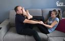 Czech Soles - foot fetish content: Pressing her sweaty feet and socks on his face for...