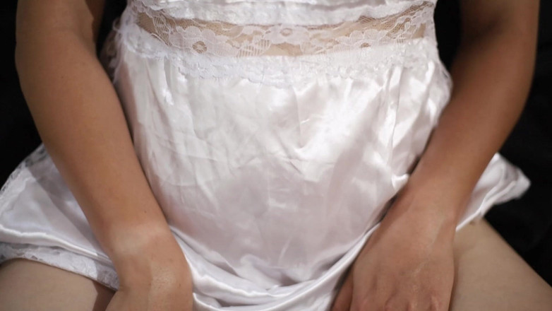 deafheaven666: Медсестра косплей мастурбація атласний шовковий фетиш