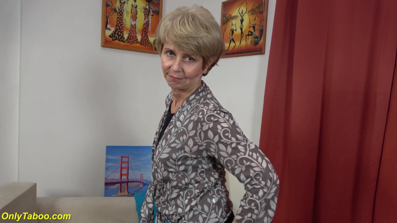 Only Taboo: 75 years old grandma first time on video