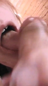 Blowjob from redhead teen girl