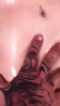 A Petite, Fair-skinned, Tattooed Girl Sucks Her Stepbrother's Breasts and Rides Him Until He Cums.