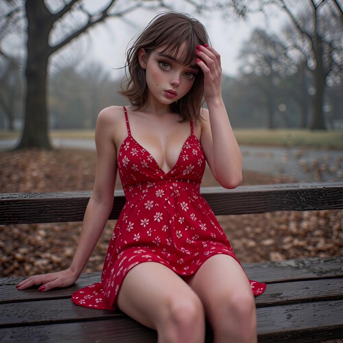 DazeminaX: Horny in a Rainy Park - Part1 Izaline - Dazeminax (ai)