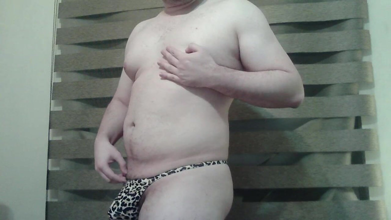 Himbo_Fox: Slutty Stud Shows off His New Thong