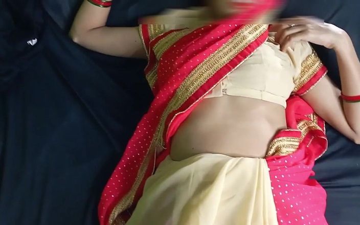 Sakshi Raniii: Sexy krásná růžová saree dáma šuká v noci