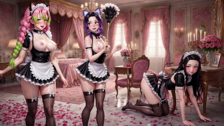 Ianimedia: Ai Anime Hentai Compilation - Multiple Girls Teasing &amp; Masturbating NSFW Mix...