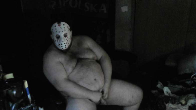 Jerking Perv: Me masturbo la polla en condón hasta que me corro