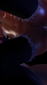 Služka slouží svému pánovi pěkným honěním