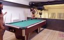 Jolie And Friends: Big dick shemales for a perfect threesome on pool table