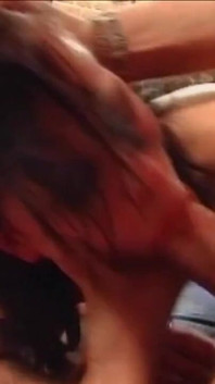 Brunette with Big Natural Tits Gets Fucked by Her Friends' Hard Cocks