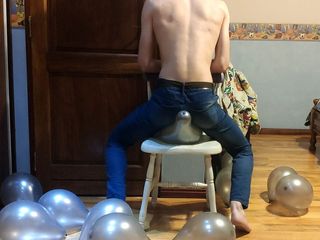 Floatie Boy: Popping a Massive Amount of Ballons - Custom Vid