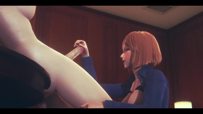 HentaiTubes: Jujutsu Kaisen Hentai - Nobara Handjob und 69 mit Futanari - japanischer asiatischer...