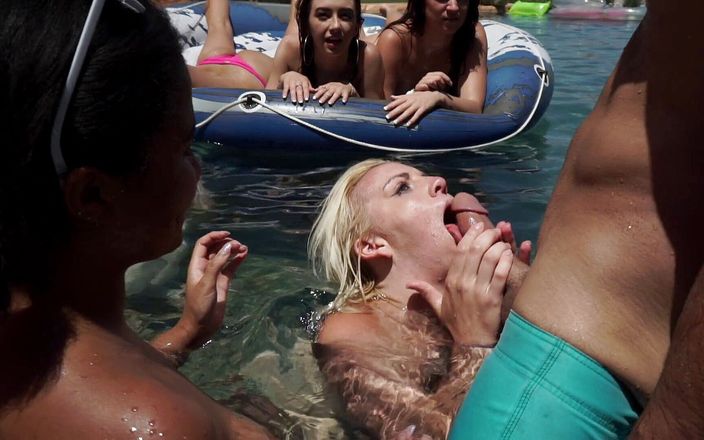 Adam & Eve: A massive blowbang swimming pool party