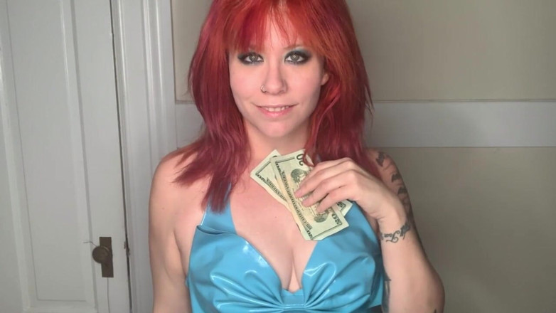 Deanna deadly: Add to my power and wealth blue latex redhead worship...