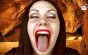 Goddess Misha Goldy: Hongerige weerwolf wil je levend verteren (pov vore, mond, tong en...