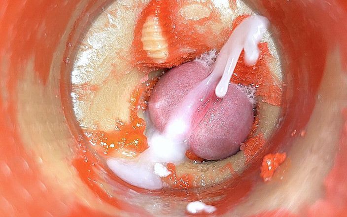 Creme sperm: Camera in Anal Cervix POV, Tiny Cucked by Giant ''couple'', Cum...