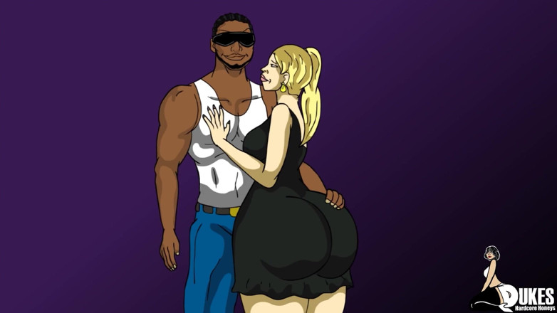 Dukes Hardcore Honeys: A big booty MILF gets gagged and fucked